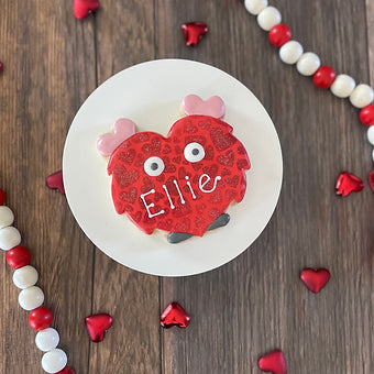 Individually Personalized Love Monster Cookie