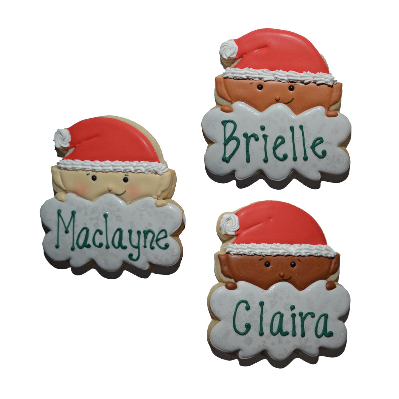 Individually Personalized Elf Cookie