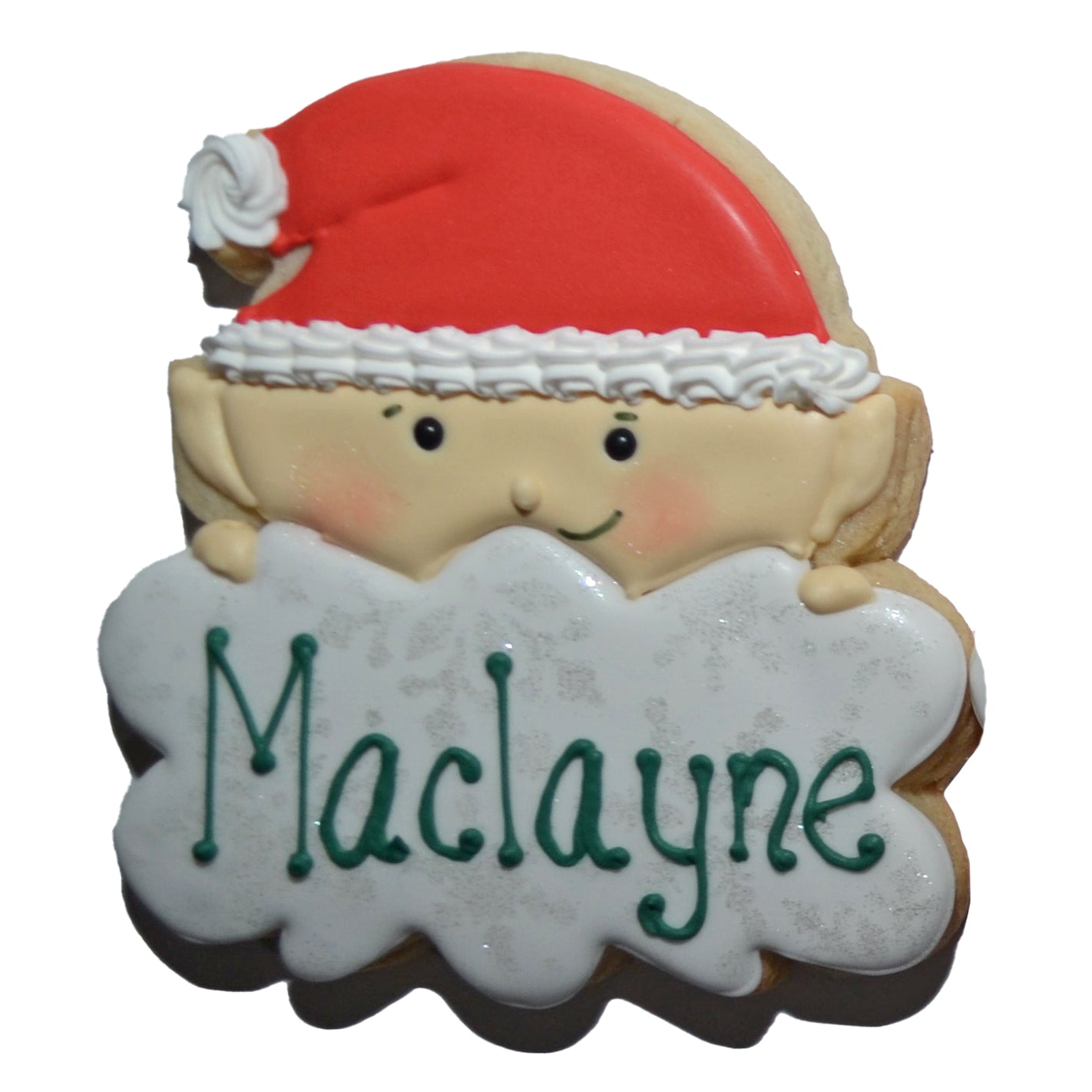 Individually Personalized Elf Cookie